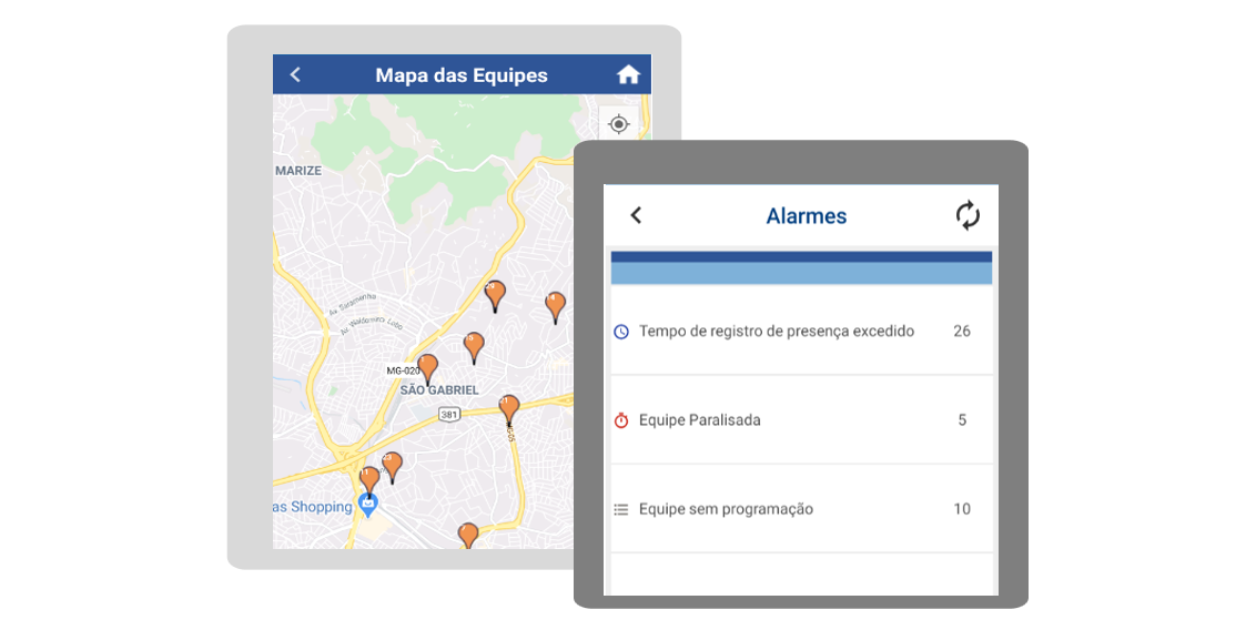 Aplicativo para supervisores e coordenadores externos,  associando mobilidade e visibilidade.  